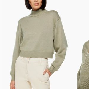 Aritzia Wilfred Free Harper Sweater - NWT - Heather Light Gray.